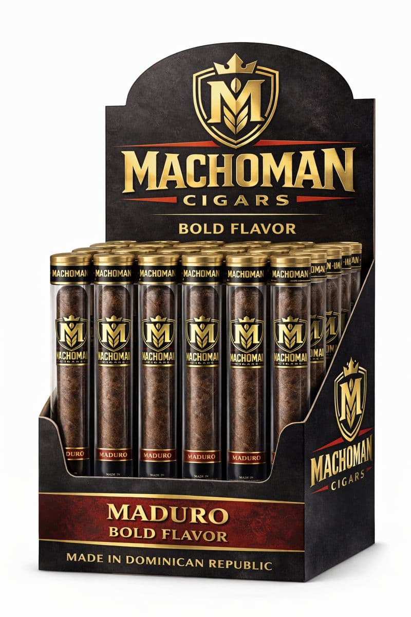 Machoman box packaging