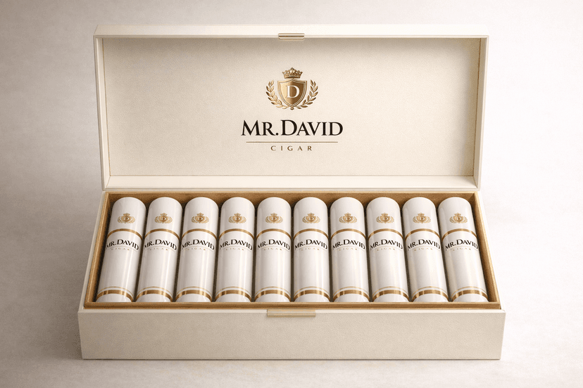 Mr. David box packaging