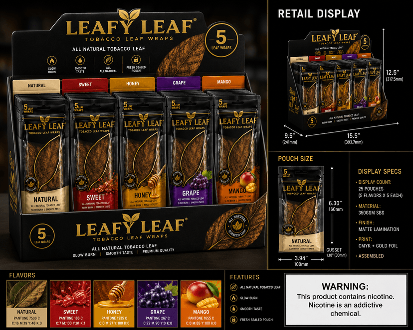 Leafy Leaf single packaging