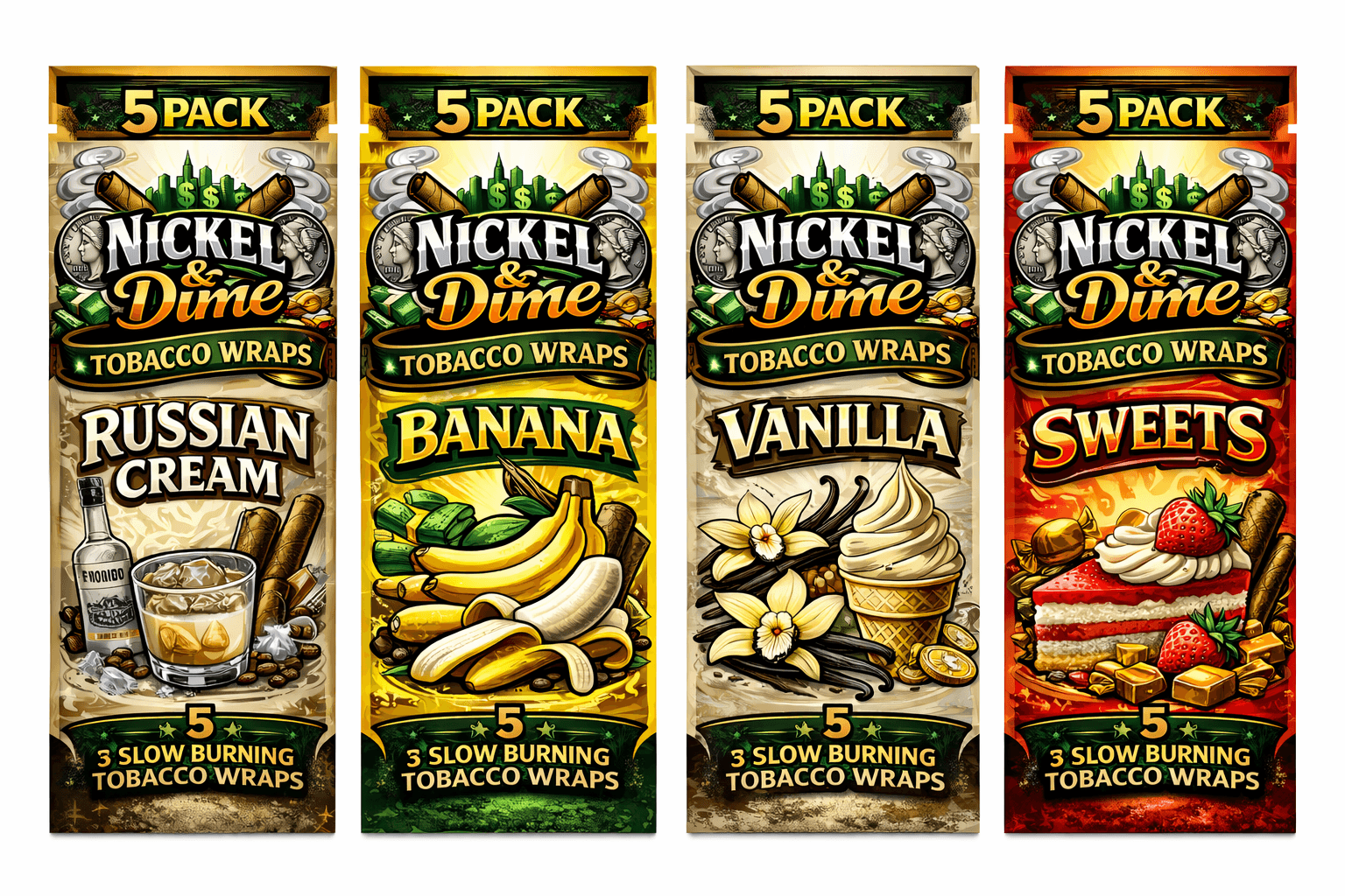 Nickel & Dime Russian Cream Tobacco Wrap