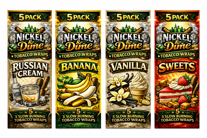 Nickel & Dime box packaging