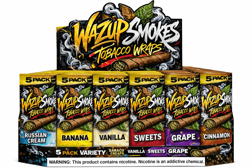 Wazup Smokes single packaging