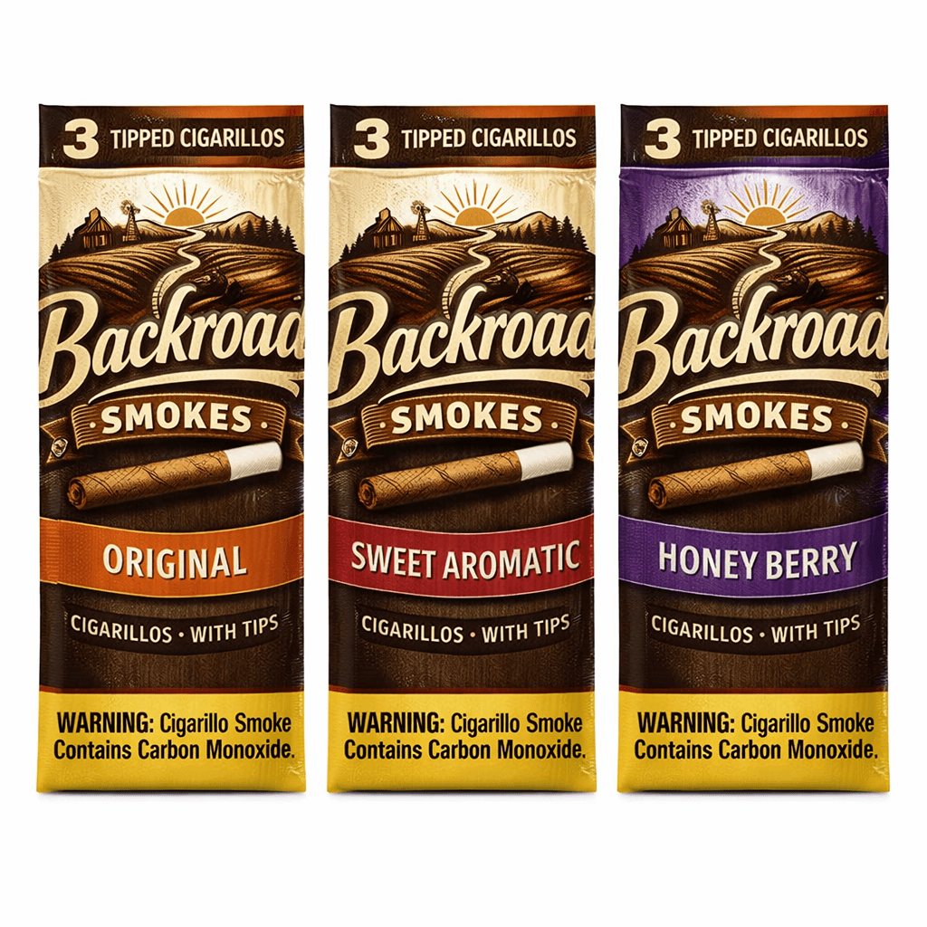 Backroad Smokes packaging