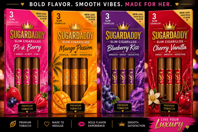 Sugar Daddy Slim Cigarillos logo