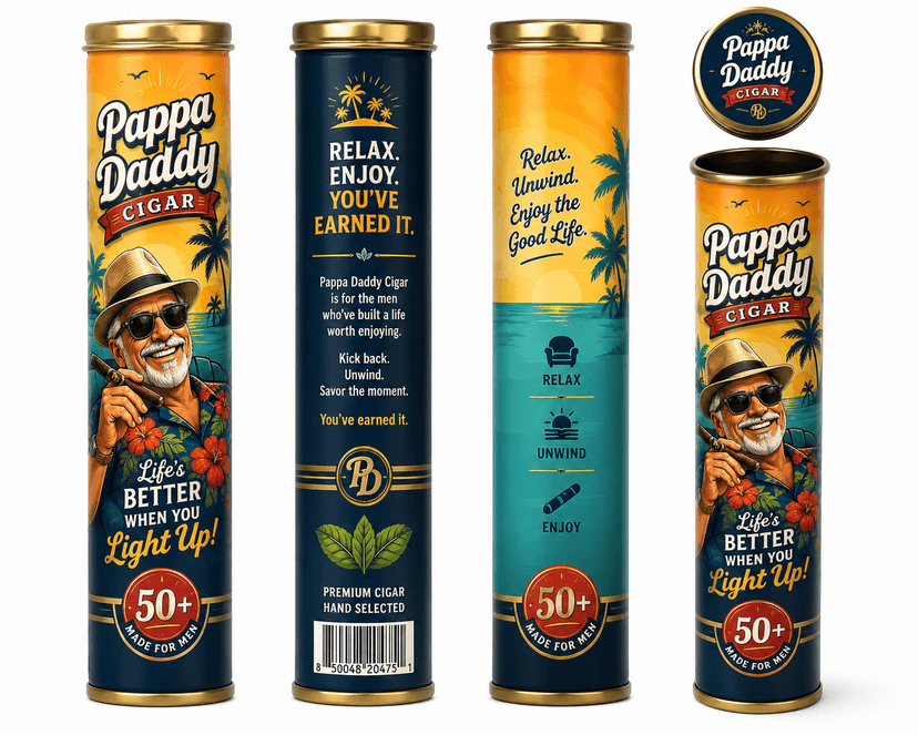 Pappa Daddy Cigar single packaging