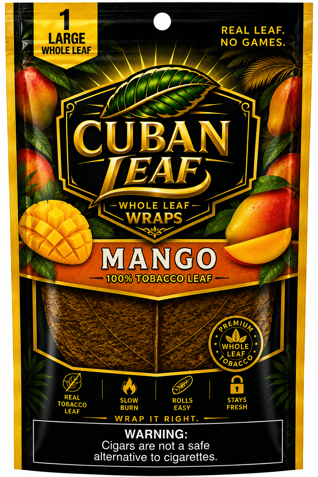 Cuban Leaf Mango Wrap