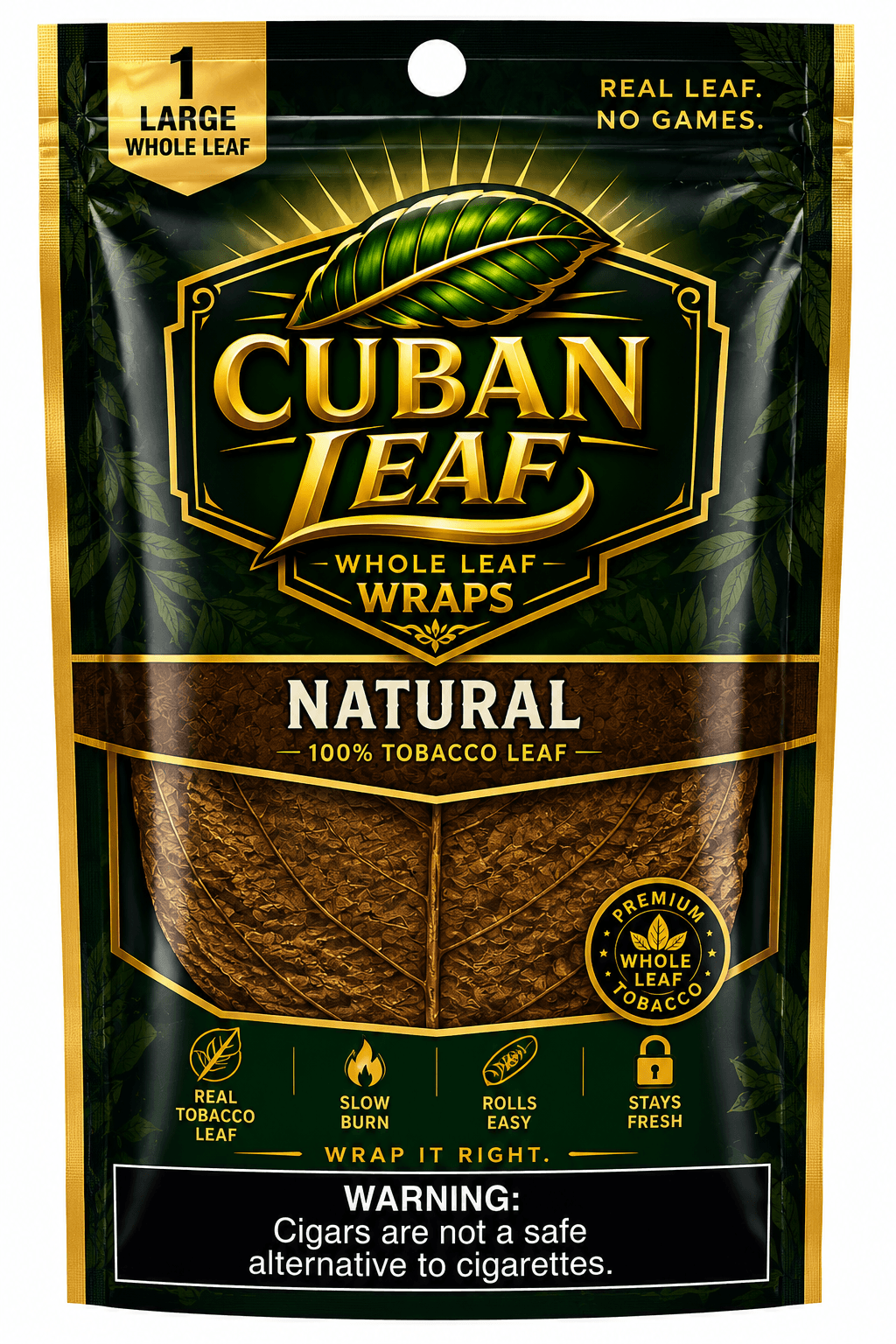 Cuban Leaf Natural Wrap